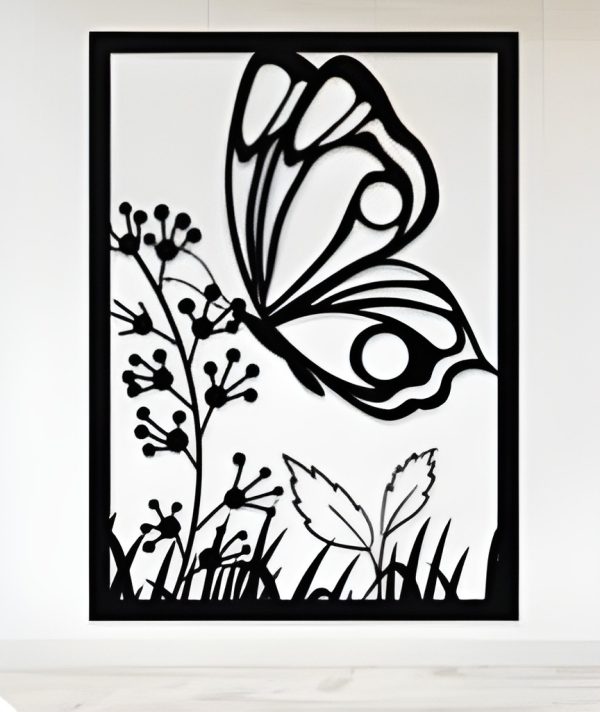 butterfly-art-wall-hanging-decoration-mdf-wood-material-black-color